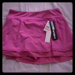 Pink tennis skirt